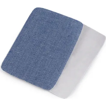 Nažehlovací záplaty riflové 5,3x7,9 cm, malé, 4 modrá světlá