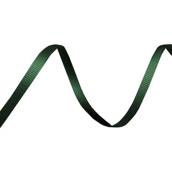 Stuha Rypsová stuha / poutko šíře 5 mm, střední, 15 (170) zelená temná