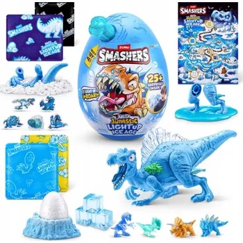 Figurka ZURU SMASHERS DINOSAURUS V VEJCI DOBA LEDOVÁ