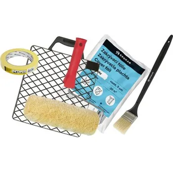 Malířský váleček Spokar Plyš žlutozelený váleček na malování, 240 mm + držák, folie, páska