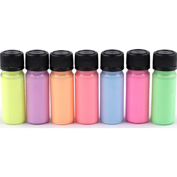 Speciální výtvarná barva Sada barev na textil Art e Miss; na tmavý textil, neon, metalický, střední, mix č. 3 neon