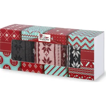 Pánské ponožky Dárkové balení - Ponožky 3v1 NATURAL Wooline Wool 3, dámské Velikost ponožek: EUR 39-42