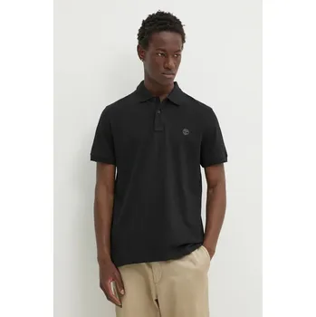 Bavlněné polo tričko Timberland TB0A6VDP0011 černá 99X, vel. S