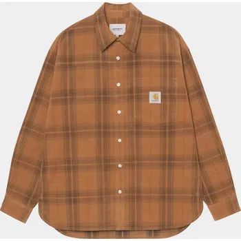 Pánská košile Carhartt WIP Wilber (wilber check/hamilton brown) XL, hnědá
