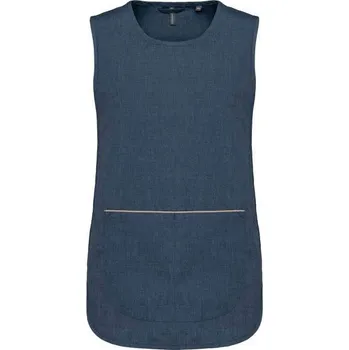 Kuchyňská zástěra KARIBAN Dámská pracovní zástěra výprodej Velikost: S/M, Barva: denim