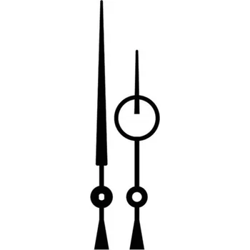 Hodiny Kovové hodinové ručičky 002370 (100 mm, 75 mm) - černé - E34.5050.002370