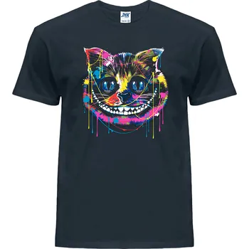 Pánské tričko levne-bavlnene-tricko-potisk-kocka-skliba Barva: Denim - riflovina, velikost: XL