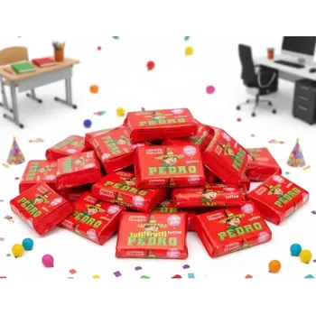 Bonbon Pedro - Tradiční žvýkačky s tetováním 12x5ks (žvýkačka plátková s tutti frutti příchutí a s obtiskem)