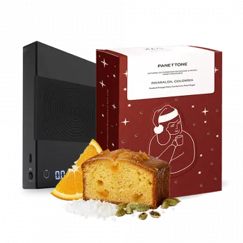 Příprava kávy DAK Christmas Panettone coffee Timemore Basic Set - černý