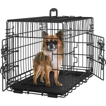 Pelíšek pro psa Skládací psí box 411381 black, 62 x 42 x 47 cm, černý - A YAHEETECH