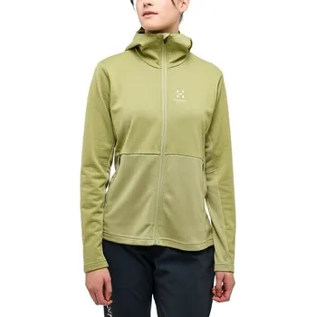 Dámská mikina Dámská mikina Haglöfs Lark Mid Hood velikost L světle zelená