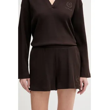 Bavlněné šortky Karl Lagerfeld HOTEL KARL B1W44008 hnědá 89X, vel. M