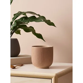 Sinsay - Rýhovaný květináč - hnědá - 209GJ-84X - 209GJ-84X-ONE