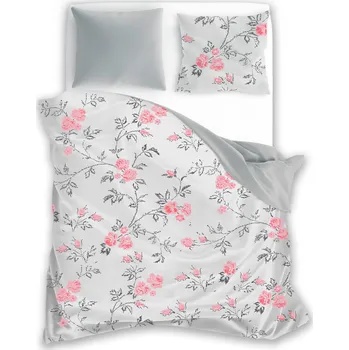 Povlečení Faro Francouzské flanelové povlečení Rose 001 220x200/70x80cm