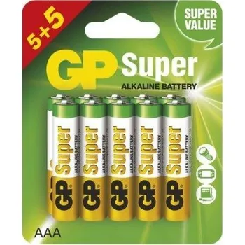 Článková baterie GP Alkalická baterie GP Super AAA (LR03), 5+5 ks