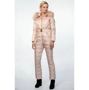Luxusní lyžařský oblek ROCKANDBLUE CIARA JUMPSUIT, růžová perla 40