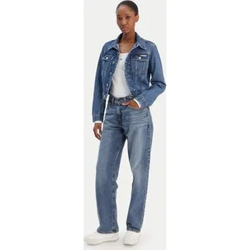Pánská větrovka Calvin Klein Jeans Jeansová bunda 90s LV047E629G Modrá Regular Fit S
