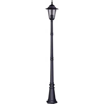Stojací lampa Kvadratický osvětlovací sloupek Kaja E27 230 cm černý