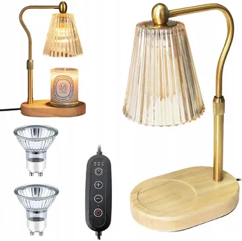Lampička LAMPA NA SVÍČKU OHŘÍVAČ LAMPA NA ROZPOUŠTĚNÍ VOSKU S STMÍVAČEM A ČASOVAČEM