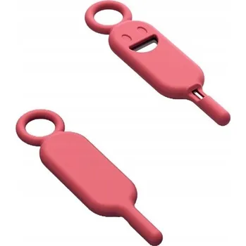 Klíčenka / jehla pro zásobníky SIM karet přívěsek na klíče pouzdro na klíče magenta