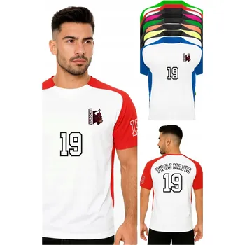 Pánská móda Personalizované sportovní tričko s vlastním potiskem, číslem, nápis a logem, velikost XL