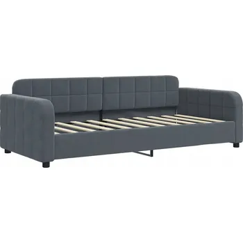 Pohovka Tmavě šedá pohovka s funkcí spaní 213 x 100 x 71 cm, samet