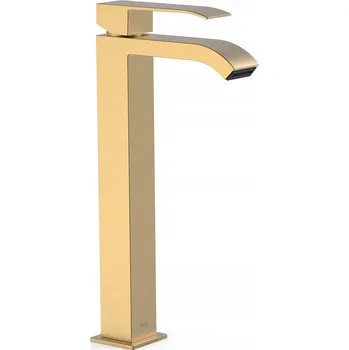 Vodovodní baterie Stojánková umyvadlová baterie Tres Cuadro Exclusive zlatá