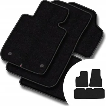 autokoberec Velurové autokoberce Motos 3 ks