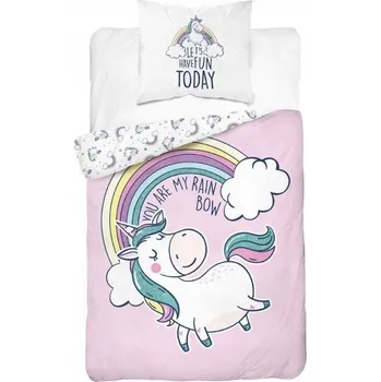 Povlečení 140X200 POVLEČENÍ PRO MLÁDEŽ UNICORN JEDNOROŽEC
