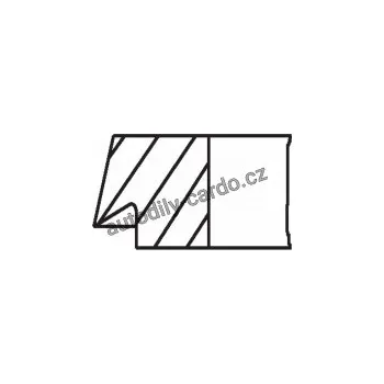 Blok motoru Sada pístních kroužků MAHLE ORIGINAL 028 14 N0 (02814N0)