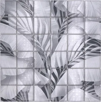 Obklad Skleněná mozaika WzorcowniaStudio 29,8 x 29,8 cm, odstíny šedé a stříbrné