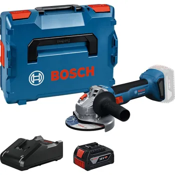 úhlová bruska Exkluzivní produkt: Bosch úhlová bruska GWS 18V-8, akumulátor, rychlonabíječka, kufr, příslušenství