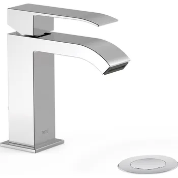 Vodovodní baterie Stojánková umyvadlová baterie Tres Cuadro-Tres stříbrná