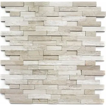 Mozaika WzorcowniaStudio 31,5 x 30 cm, odstíny šedé a stříbrné