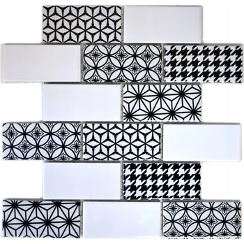 Dlažba Keramická mozaika WzorcowniaStudio 28,3 x 29,1 cm bílá