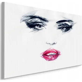 Obraz Nástěnný obraz TVÁŘ ženy barevný náčrt 40x30