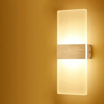 Nástěnné svítidlo 12W LED nástěnné svítidlo do ložnice nebo obývacího pokoje