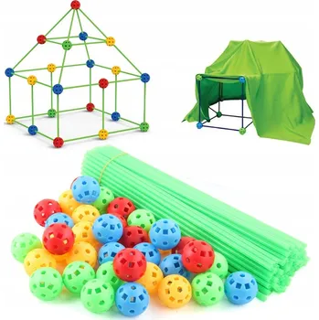 ostatní stavebnice SADA PRO STAVBU DĚTSKÉ ZÁKLADNY / PEVNOSTI STAVEBNICE STAN 174 DÍLŮ