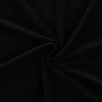 Bavlněný úplet manšestrový černý