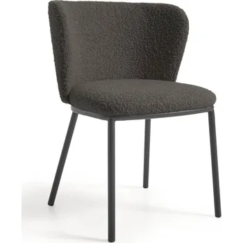 Nábytek Černé čalouněné jídelní křeslo Ciselia – Kave Home ID_1721188