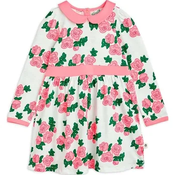 Dívčí šaty Dětské bavlněné šaty Mini Rodini 2415010828 růžová 03X, vel. 140-146