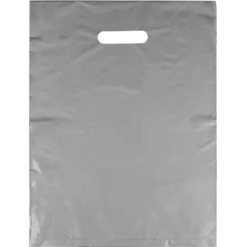 Igelitová taška 30x40 cm - stříbrná (50 ks)