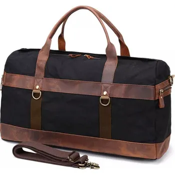 Cestovní taška TopMode Voděodolná plátěná cestovní retro taška 824569