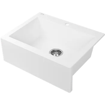 Granitový dřez Kuchinox Dřez Komodo - jednodřezový bílý