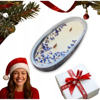 Svíčka VOŇAVÉ SÓJOVÉ SVÍČKY DEKOROVANÉ VE TVARU LODIČKY do Domu Pokoje Salonu