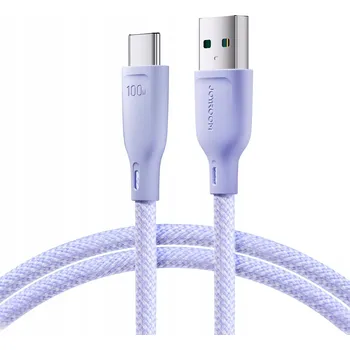 Datový kabel Kabel Joyroom USB - USB-C 1 m fialový