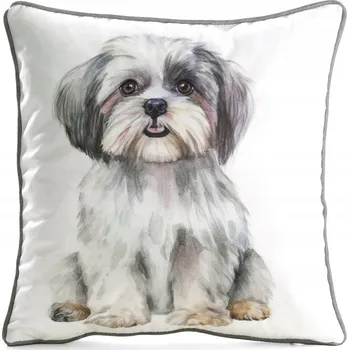 Povlak na dekorativní polštářek Dekorativní povlak na polštář 45x45 cm z veluru se zvířecím vzorem