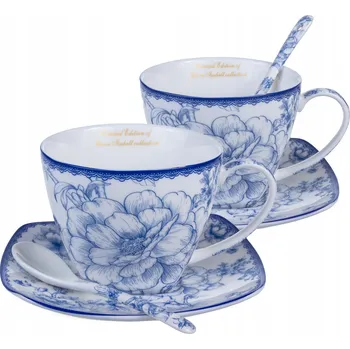 Porcelánový Šálek Queen Isabell Blue Roses 250 ml 2 ks