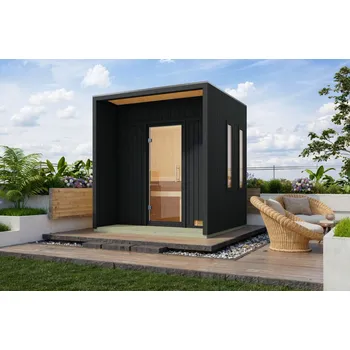 Finská sauna KARIBU ARCADIA (34255) černá LG4613