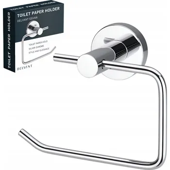 DRŽÁK TOALETNÍHO PAPÍRU ZÁVĚSNÝ KOUPELNOVÝ KOVOVÝ DELVANT ESVAN CHROM